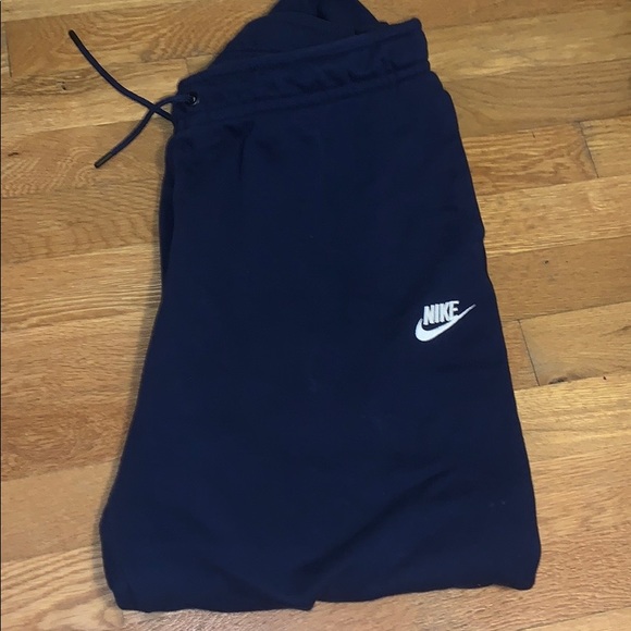navy blue track pants nike
